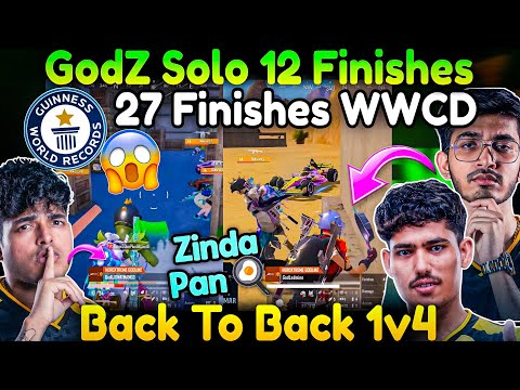ABSOLUTE DOMINATION😱 27 Finishes WWCD🤯 GodZ Solo 12😳 Jonathan Andha Push🥵