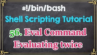 Eval Command - Evaluating Twice Shell Scripting  - Tech Arkit