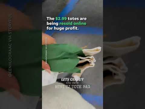 Trader Joe's mini tote bags reselling for up to $500 amid TikTok trend Shorts