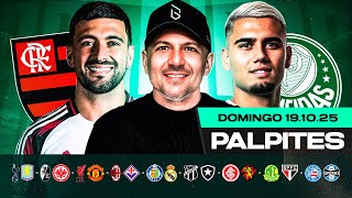 PALPITES DE FUTEBOL PARA 19 10 2025 (DOMINGO) | Boleiros Tips