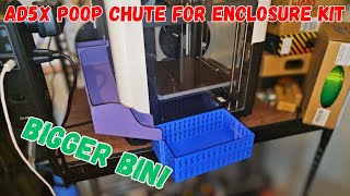 Flashforge AD5X Poop Chute Slide For Enclosure Kit