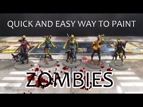 Zombicide 2nd Ed - Quick And Easy Way To Paint Zombies