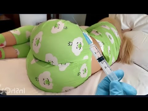 Scared Girl Crying During IM Injection at Home | Safe Intramuscular Injection Step by Step