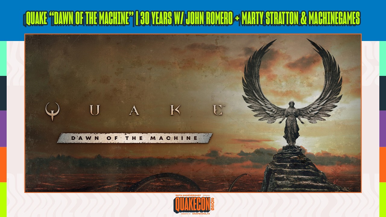 Quake &ldquo;Dawn of the Machine&rdquo; | 30 Years w/ John Romero + Marty Stratton & MachineGames - YouTube