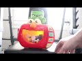Just Play Chicken Dance Elmo Blue Elmo Talking Microwave And Chicken Jockey Popcorn Bucket Destr