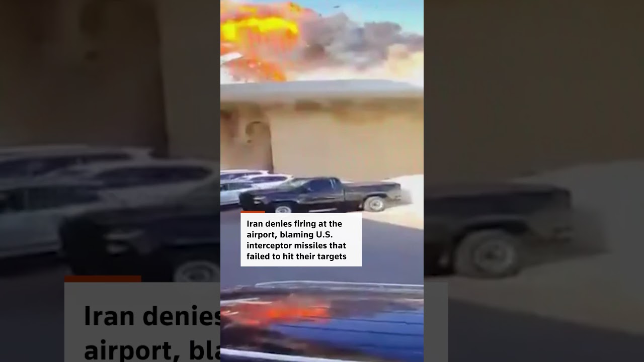 Video | Kuwait releases footage of Iranian drone crash into airport