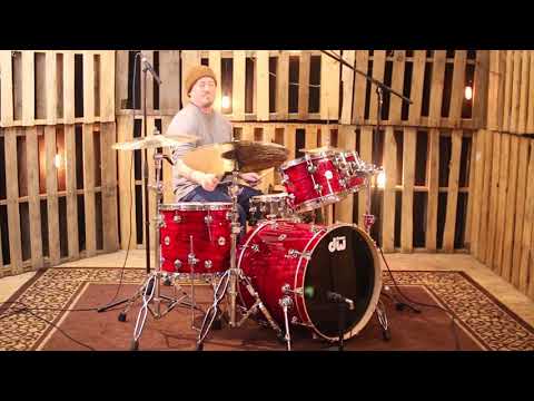 DW Collector's Maple Lava Oyster Drum Set - 22, 10, 12, 16