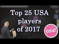 Top USA players of 2017 (osu!)