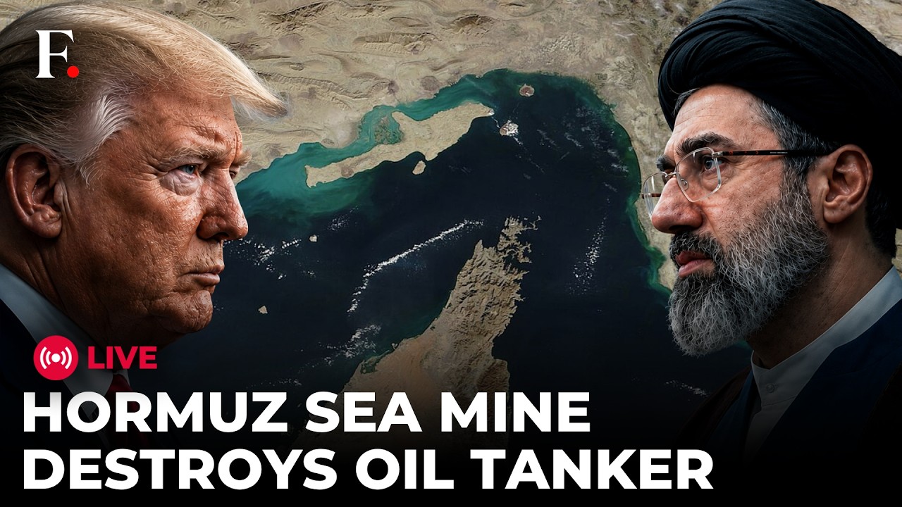 US IRAN WAR LIVE: Iran Claims Supertanker Hit Sea Mine in Strait of Hormuz | IRGC Footage