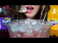 ASMR Drinking FANTA Eating ICE EXTREMELY Satisfying Sounds