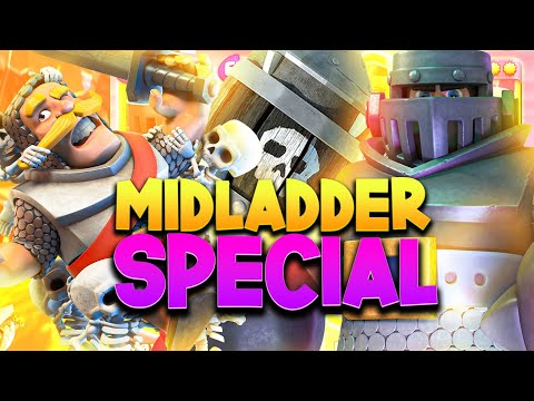 DESTROYING LEVEL 14 NOOBS IN MID LADDER - Clash Royale