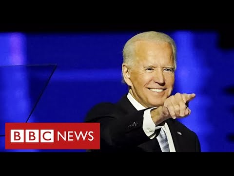 當選總統拜登宣佈結束特朗普的分裂 - BBC News (President Elect Joe Biden declares end to Trump divisions - BBC News)