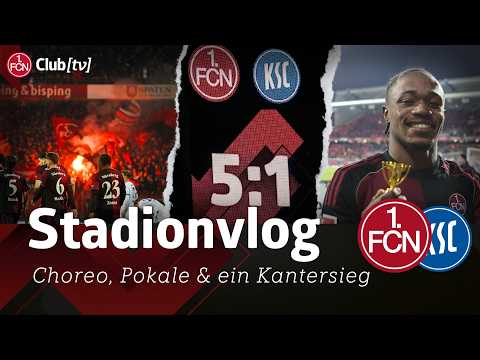 FÜNF ZU EINS HEIMSIEG😍⚽️ | Nürnberg - Karlsruhe Stadionvlog | 1. FC Nürnberg