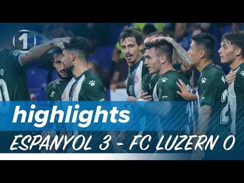 Gols de l'Espanyol 3 - Luzern 0 (TV3)