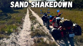 First Time Riding Sand Fully Loaded - Shakedown Ride!