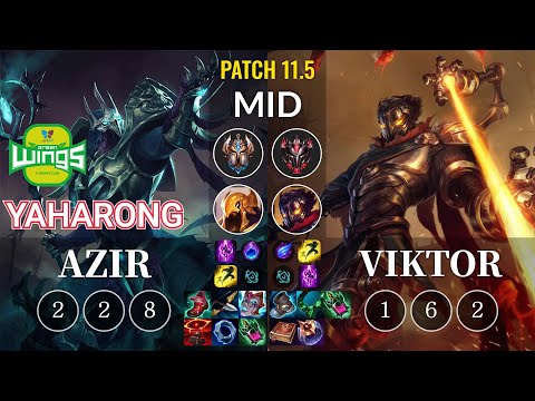 JAG Yaharong Azir vs Viktor Mid - KR Patch 11.5
