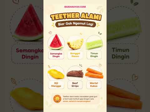 Teether Alami untuk Bayi Tumbuh Gigi, Aman Sehat dan Menyenangkan!  #ibudanayah
