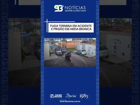🚨🏍️ FUGA TERMINA EM ACIDENTE E PRISÃO EM AREIA BRANCA