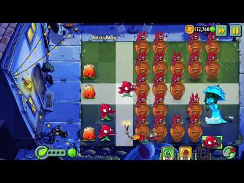 Plants vs Zombies 2 gameplay - Piñata Party - 8/7/2021