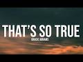 Gracie Abrams That S So True Lyrics