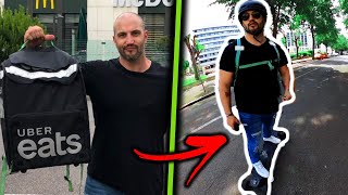 Je suis livreur uber eat en skate électrique 