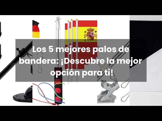 Vídeo relacionado con Kit de Asta de Bandera de 150cm con Soporte de Aluminio y Acero Inoxidable, Montaje en Pared Exterior con Anillos Giratorios, Incluye Bandera Española