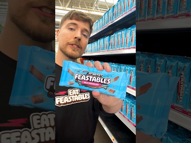 Vídeo relacionado con Feastables Mr Beast Barrita de Chocolate con Mantequilla de Cacahuete - Paquete a granel de 10 deliciosas barritas de chocolate á 60g - Ideal como regalo y para fiestas de cumpleaños