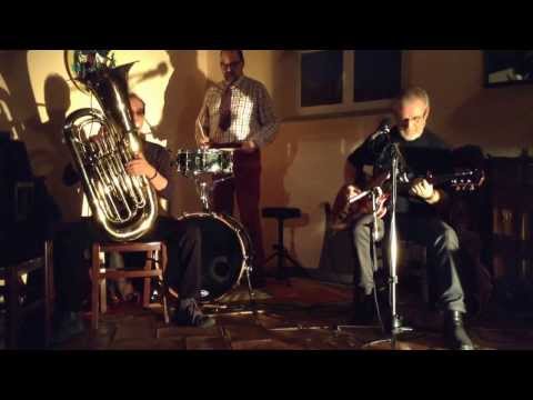 Angelo Leadbelly Rossi trio in concert. Iseo, Italy