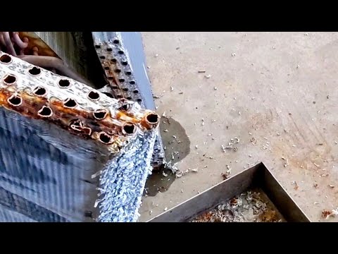 Remove Aluminum from Copper Tubing Easily - BackYard Scrapping - Scrap metal
