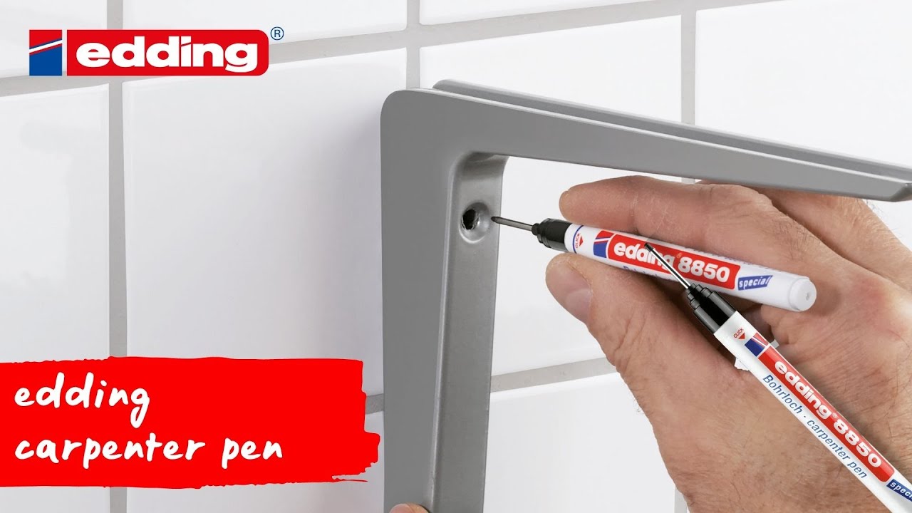 Marker Edding 8850 tamplarie corp plastic varf 0.7-1mm negru, permanent, rezistent