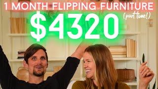 We paid our mortgage 3X flipping furniture part time // side hustle 2021 // furniture makeover