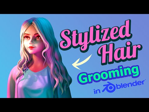 But How do You ACTUALLY Create Stylized Hair in Blender? Grooming Timelapse