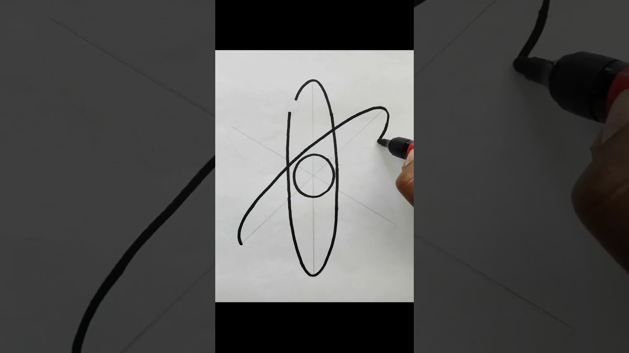 Atom drawing easy #shorts #shortfeed