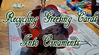 Making Ornaments From Greeting Cards