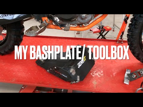 KTM 500exc bash plate/ toolbox