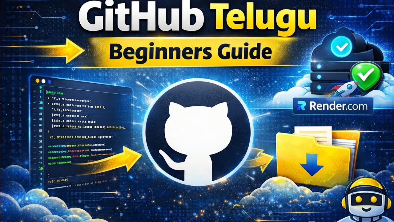 GitHub Complete Tutorial in Telugu | Beginners to Pro | TD Bot Dev