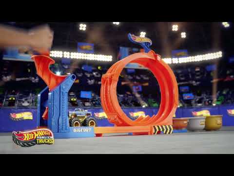 Mattel HOT WHEELS MONSTER TRUCKS rinkinys – Trofėjų iššūkis (JBX64) video