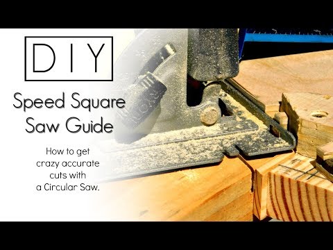 DIY - Crazy Accurate Cuts | Speed Square Saw Guide | Izzy Swan