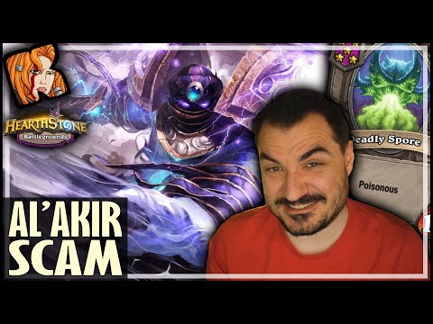 NEW AL’AKIR SCAM BUILD?! - Hearthstone Battlegrounds