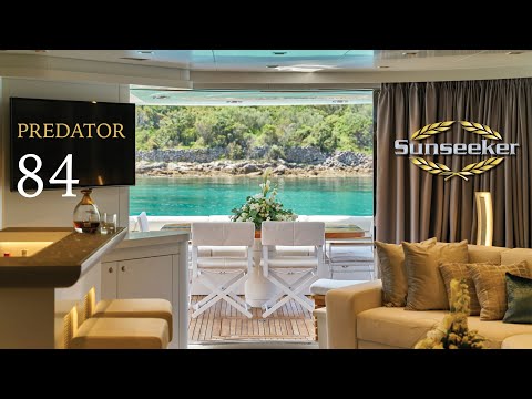 Sunseeker Predator 84 ft yacht (26.5 m) | 8 guests & 3 crew | Luxury Long Range Motor Yacht