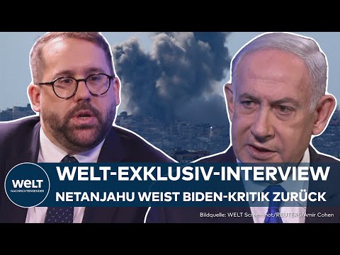 KRIEG IN GAZA: Klare Kante - Benjamin Netanjahu weist Vorwürfe US-Präsident Joe Bidens zurück | WELT