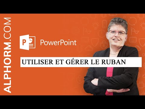 Comment utiliser et gérer le ruban sous Powerpoint 2016 Vidéo Tuto