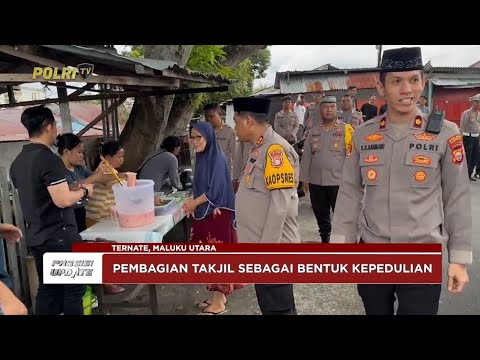 PRESISI UPDATE: POLRES TERNATE BAGIKAN TAKJIL GRATIS DI PUSAT KOTA 14/03/2025 08.00