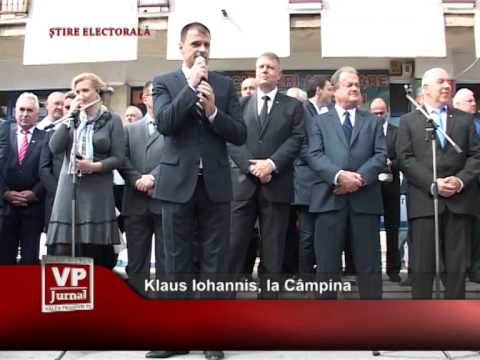Klaus Iohannis, la Câmpina