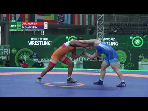 Repechage WW - 72 kg: P. GURSHARAN (IND) v. E. ZAKHARCHENKO (RUS)