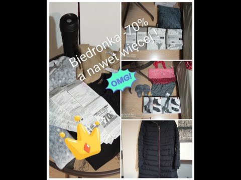 Haul zakupowy z Biedronki -70 % ! Zaoszczędzone aż 500 zł WOW - Tekstylia Wyprzedaż