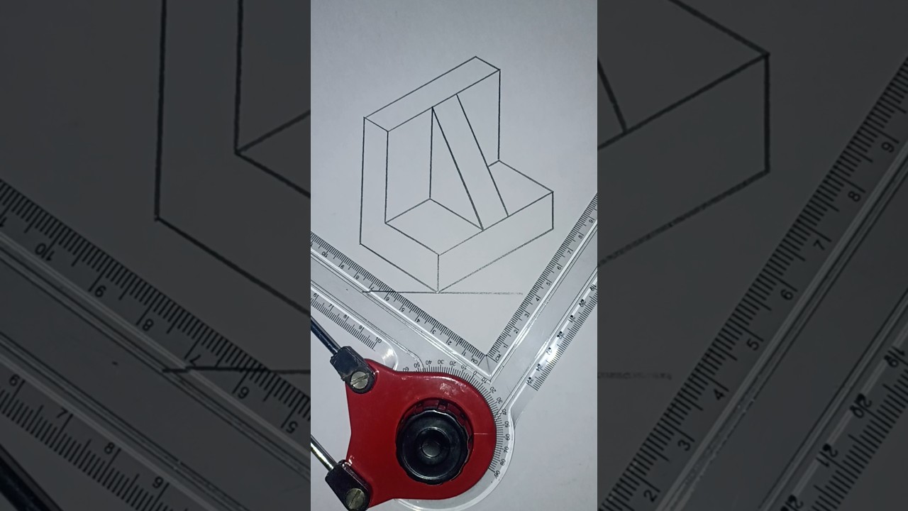 How to draw isometric drawing [Drawing no 4] #shorts #shortsvideo #youtubeshorts #3d #drawing