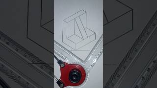 How to draw isometric drawing [Drawing no 4] #shorts #shortsvideo #youtubeshorts #3d #drawing
