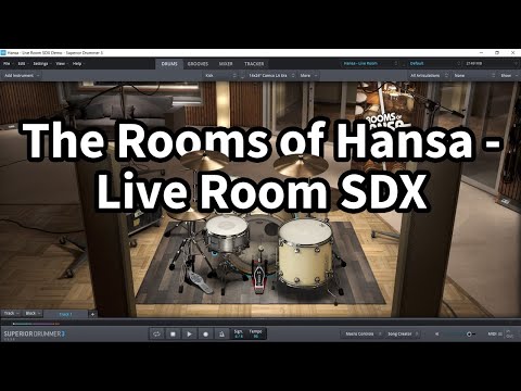 Toontrack Superior Drummer 3 - The Rooms of Hansa - Live Room SDX All Presets Demo