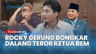 Rocky Gerung Pasang Badan! Sebut Presiden Prabowo Tak Mungkin Teror Ketua BEM UGM, Ada Pihak Ketiga